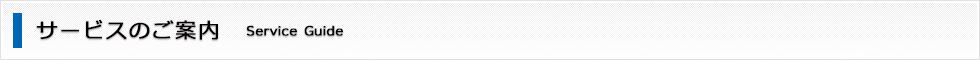 サービスのご案内